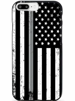 We The People Holsters Downward American Flag - Thin Silver Line Case