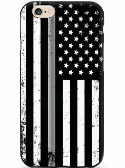 We The People Holsters Downward American Flag - Thin Silver Line Case