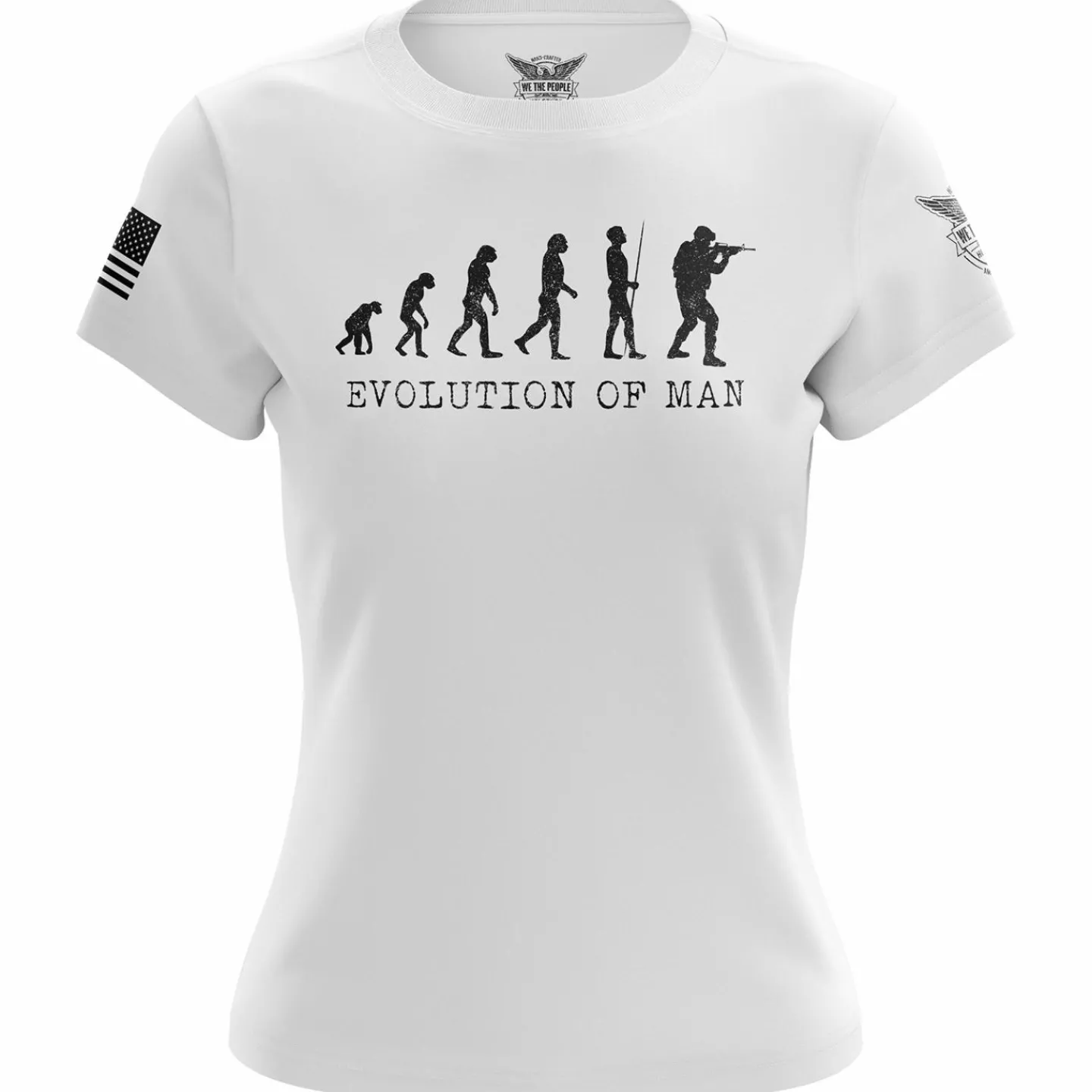 We The People Holsters Evolution of Man Women's Short Sleeve Shirt Outlet