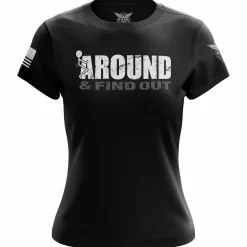 We The People Holsters F Around & Find Out Women's Short Sleeve Shirt Black New