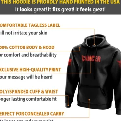 We The People Holsters F Cancer Hoodie Black Sale