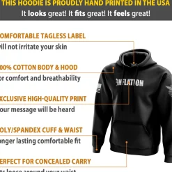 We The People Holsters F Inflation Hoodie Black
