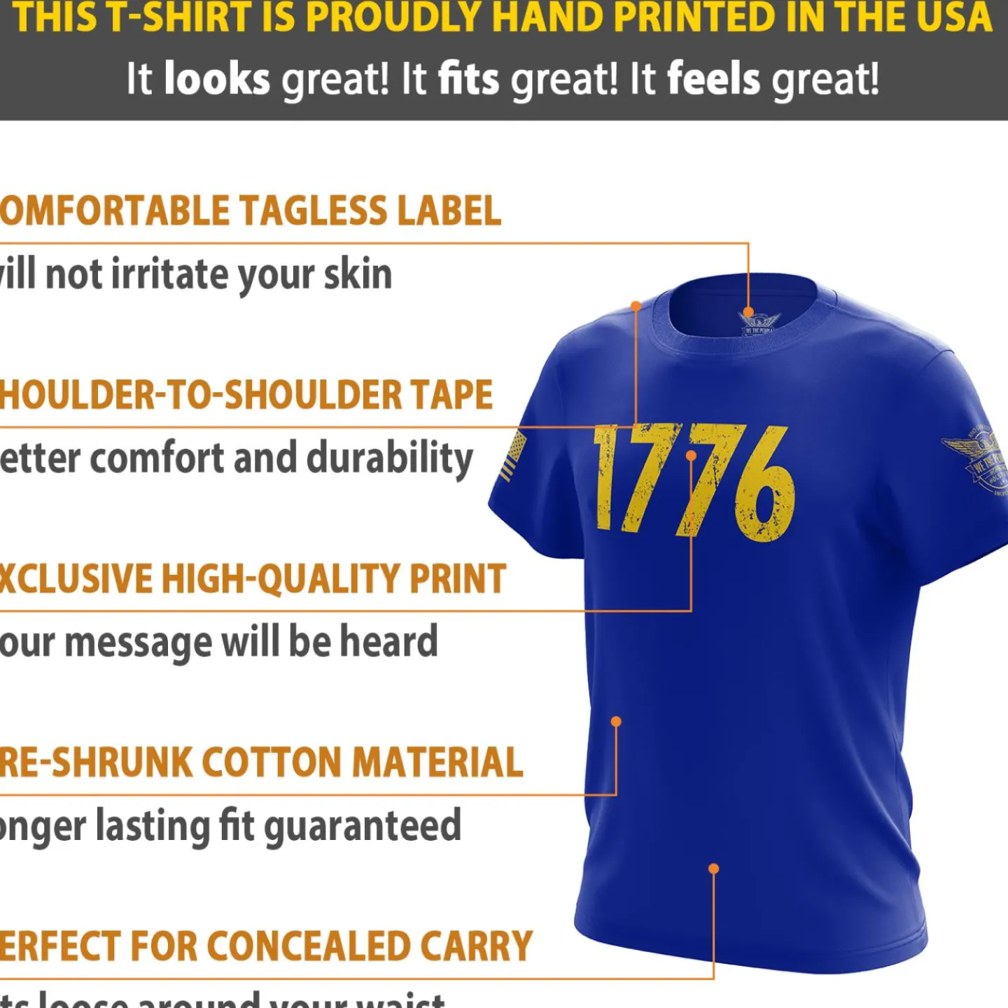 We The People Holsters Fallout Prepper Short Sleeve Shirt Blue Hot