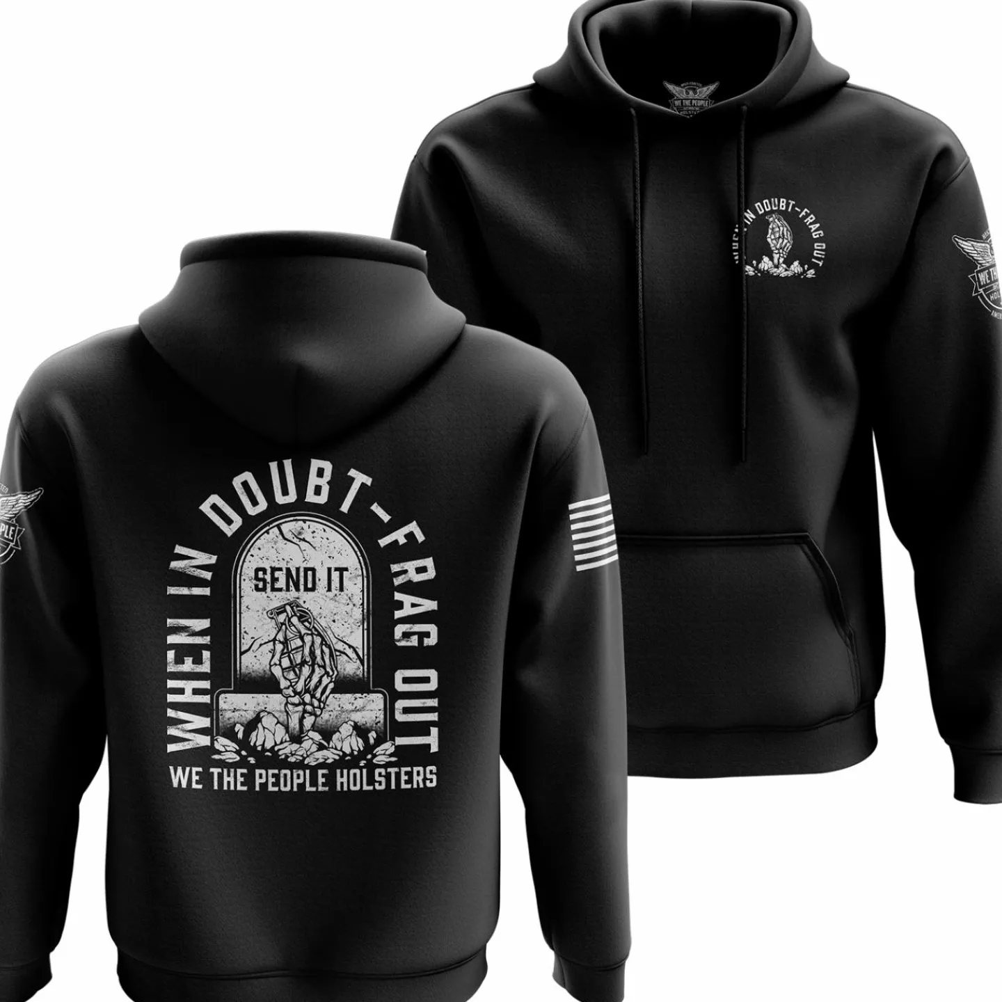 We The People Holsters Frag Out Hoodie Black Hot