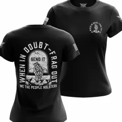 We The People Holsters Frag Out Women's Short Sleeve Shirt Black New