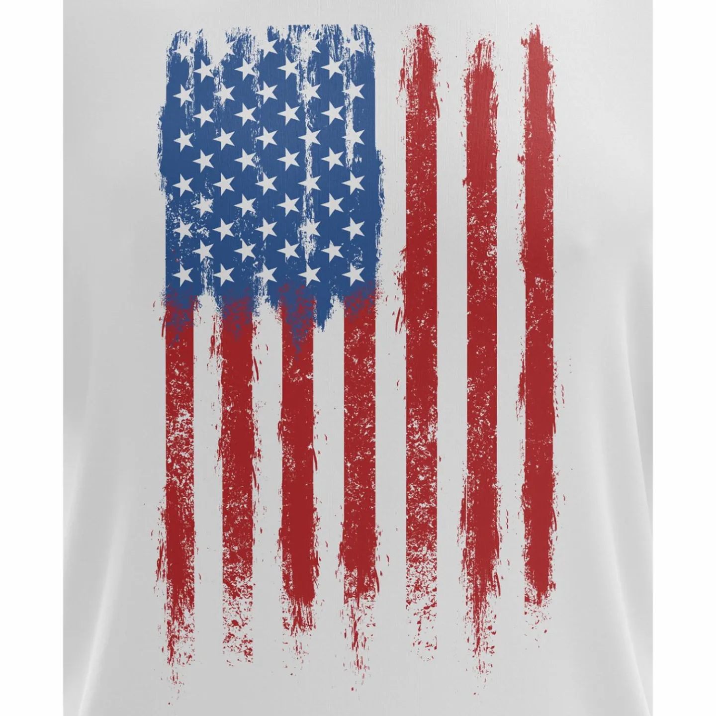We The People Holsters Fresh Paint American Flag Short Sleeve Shirt White Clearance
