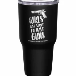 We The People Holsters Girls Just Wana Have Guns + American Flag Stainless Steel Tumbler Clearance