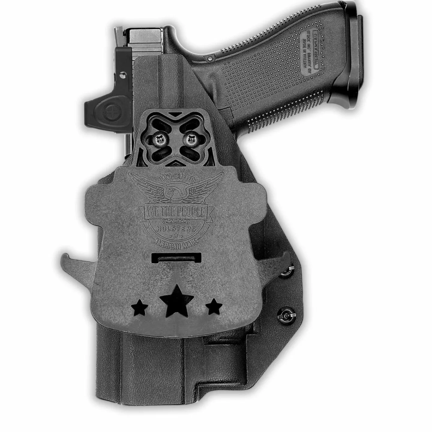 We The People Holsters Glock 35 MOS with Olight Baldr Pro Red Dot Optic Cut OWB Holster Hot