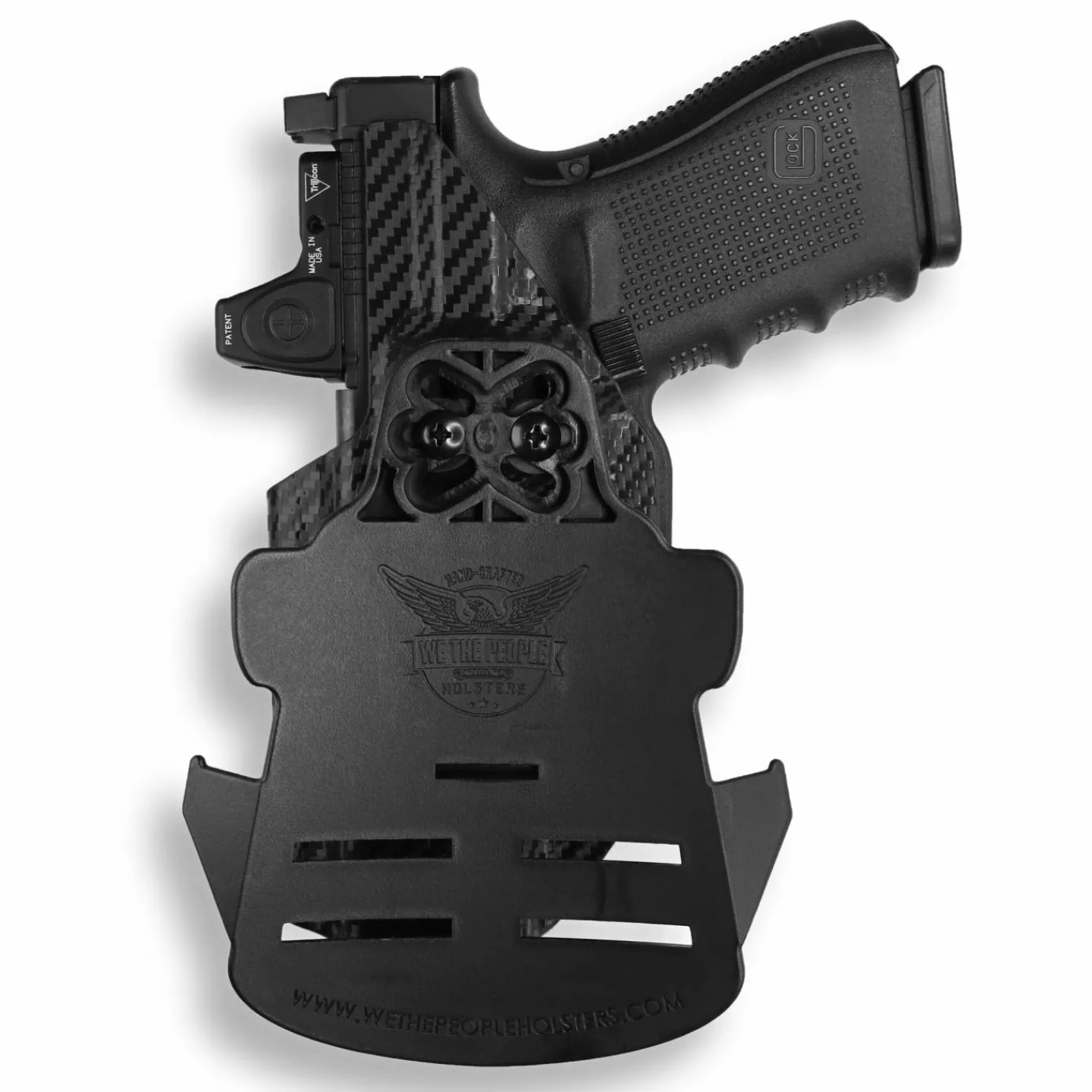 We The People Holsters Glock 19/19X MOS with Inforce WILD1 Light Red Dot Optic Cut OWB Holster Clearance