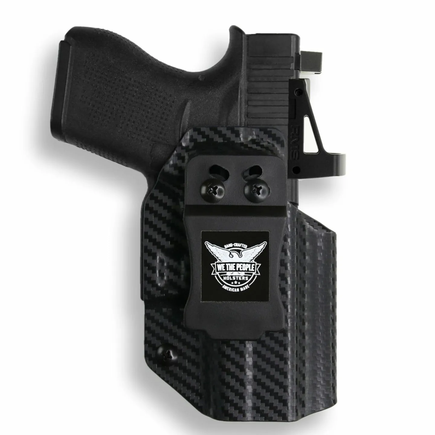 We The People Holsters Glock 43/43X MOS with Streamlight TLR-7 Sub Light Red Dot Optic Cut IWB Holster Best