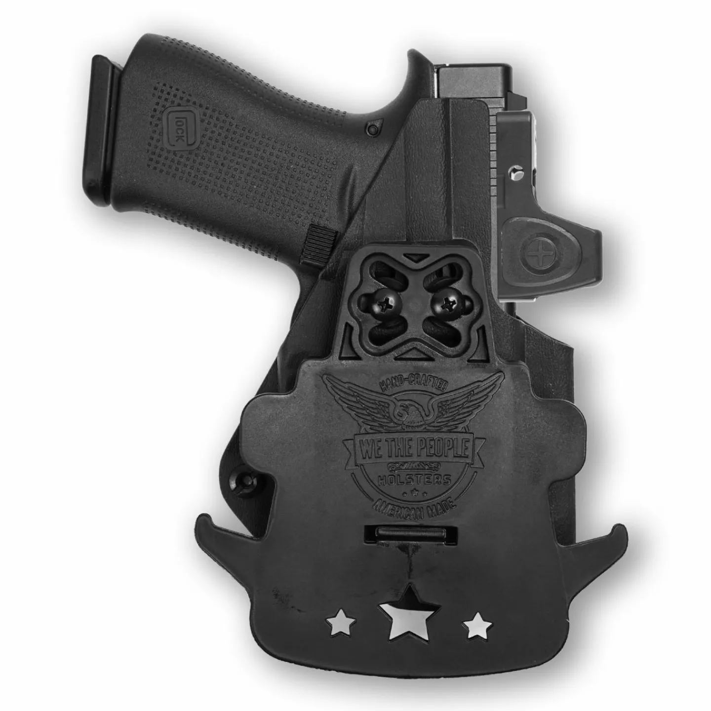 We The People Holsters Glock 43/43X MOS with Trigger Guard Streamlight TLR-6 Light/Laser Red Dot Optic Cut OWB Holster Hot
