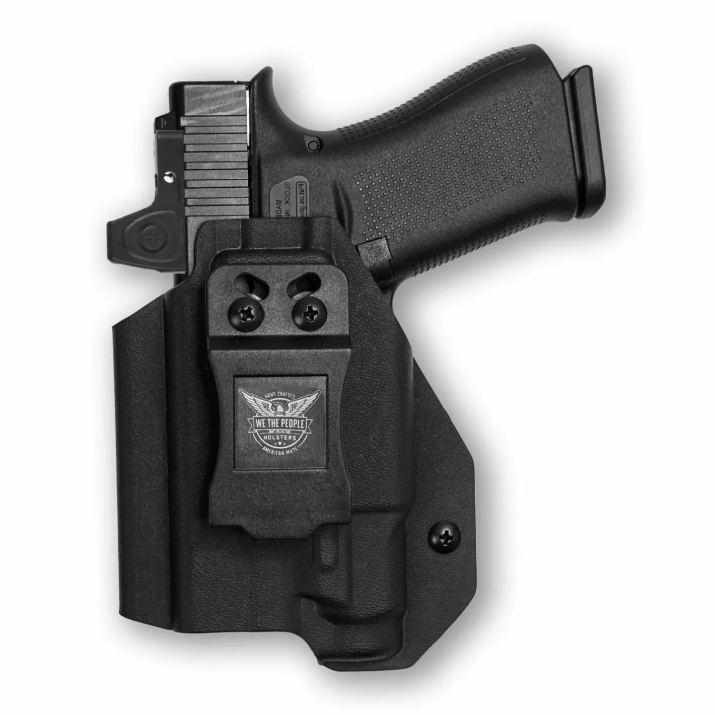 We The People Holsters Glock 43X Rail MOS with Streamlight TLR-7 Sub Light Red Dot Optic Cut IWB Holster Best