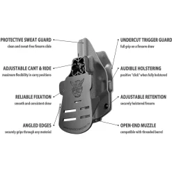 We The People Holsters Gray Custom Printed Holster - OWB Kydex Holster Outlet