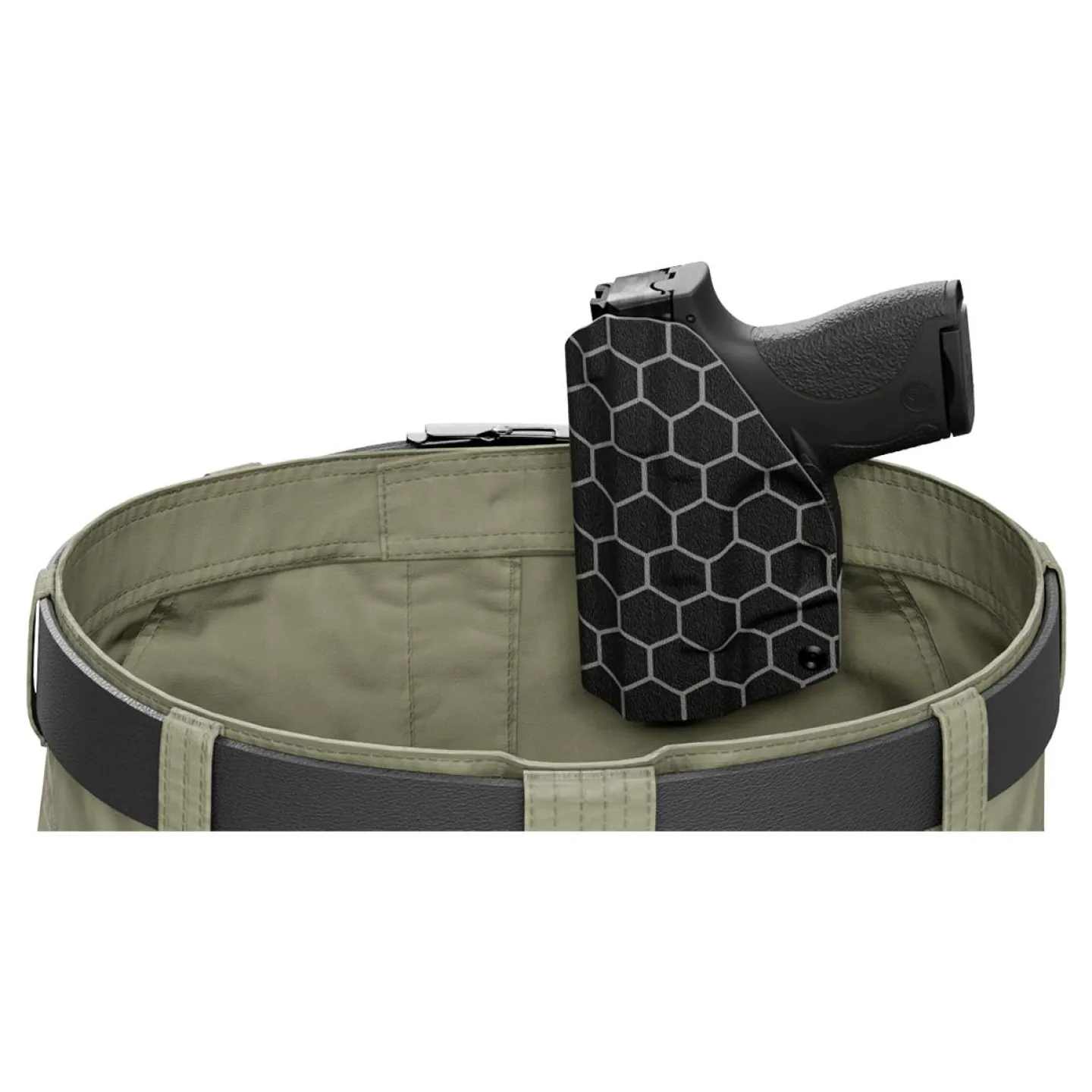 We The People Holsters Gray Honeycomb Custom Printed Holster - IWB Kydex Holster Best