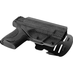 We The People Holsters Gray Topographic Map Custom Printed Holster - OWB Kydex Holster Sale
