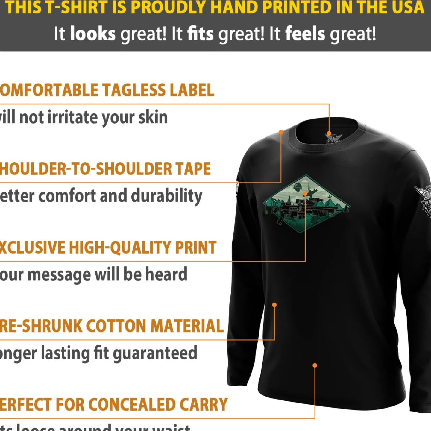 We The People Holsters Great Endoors Long Sleeve Shirt Black Sale
