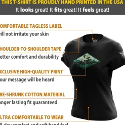 We The People Holsters Great Endoors Women's Short Sleeve Shirt Black Best