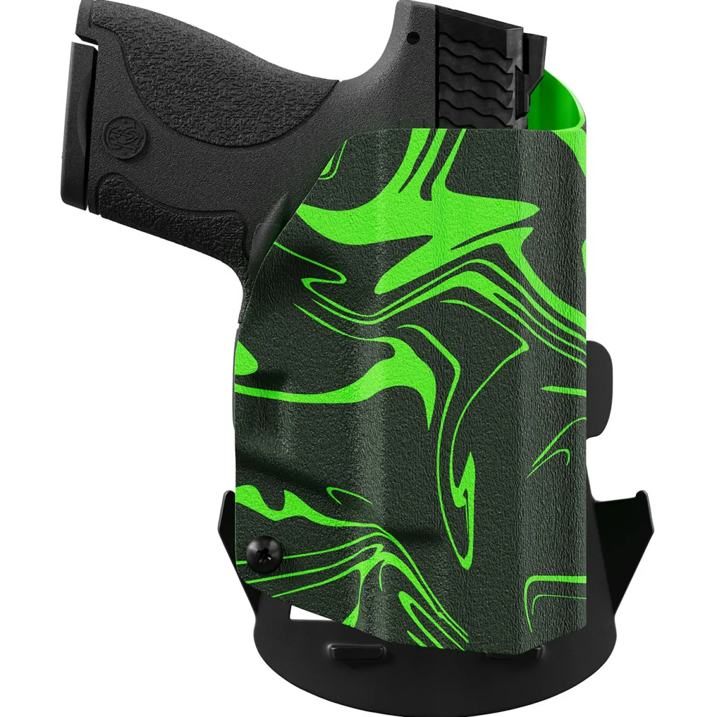 We The People Holsters Green Ink Swirl Custom Printed Holster - OWB Kydex Holster Sale
