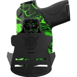 We The People Holsters Green Ink Swirl Custom Printed Holster - OWB Kydex Holster Sale