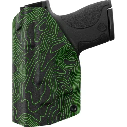 We The People Holsters Green Topographic Map Custom Printed Holster - IWB Kydex Holster