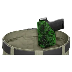 We The People Holsters Green Topographic Map Custom Printed Holster - IWB Kydex Holster