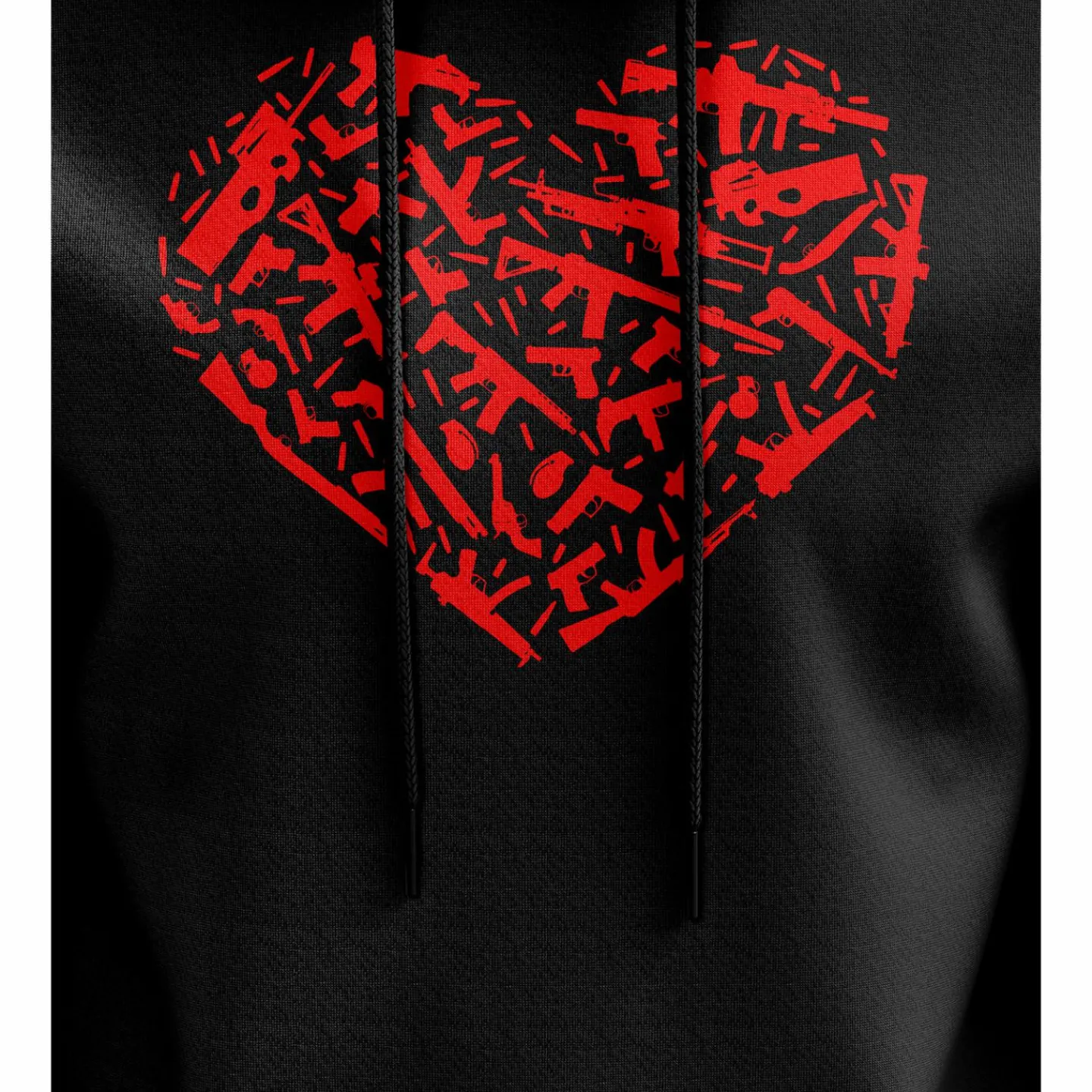 We The People Holsters Gun Heart Hoodie Black Sale