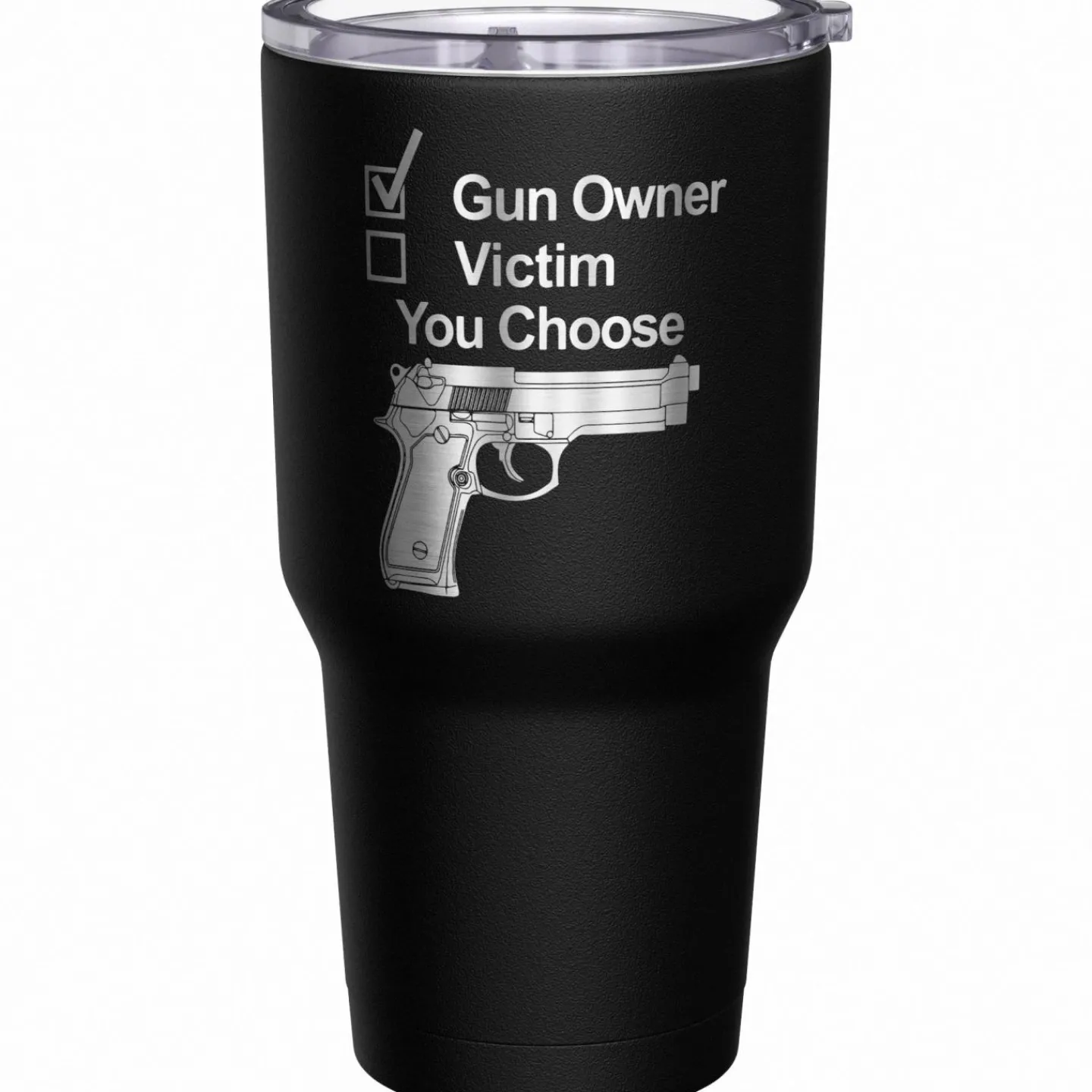 We The People Holsters Gun Owner or Victim? You Choose Stainless Steel Tumbler Discount