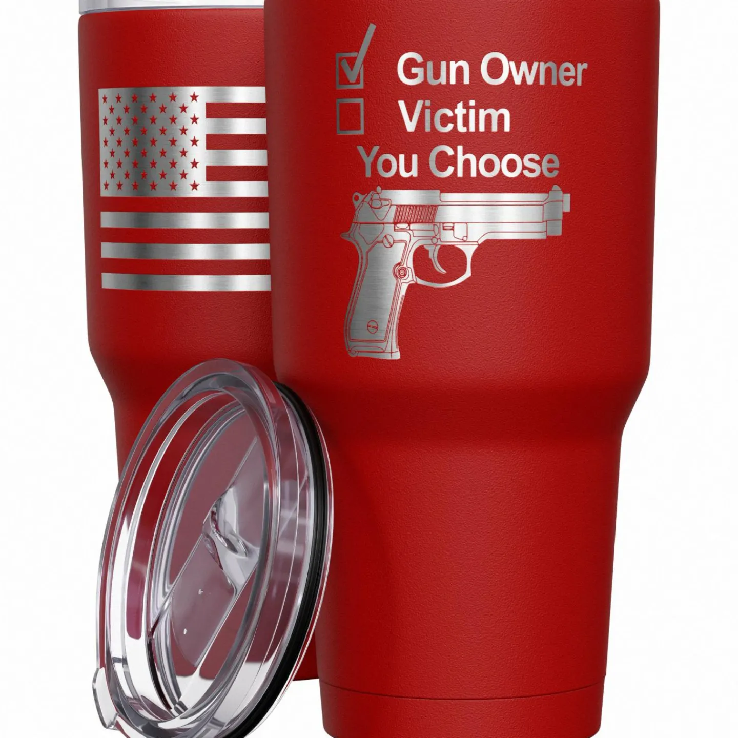 We The People Holsters Gun Owner or Victim? You Choose Stainless Steel Tumbler Discount