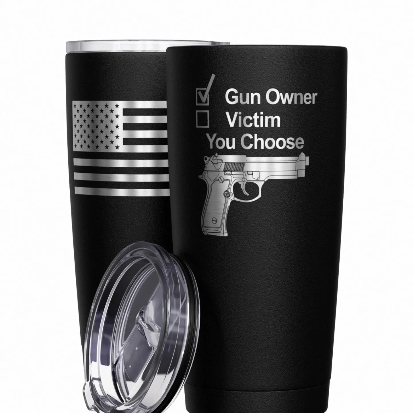 We The People Holsters Gun Owner or Victim? You Choose Stainless Steel Tumbler Discount