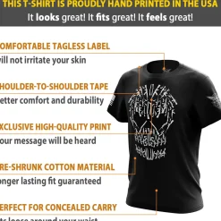 We The People Holsters Gun Skull Short Sleeve Shirt Online