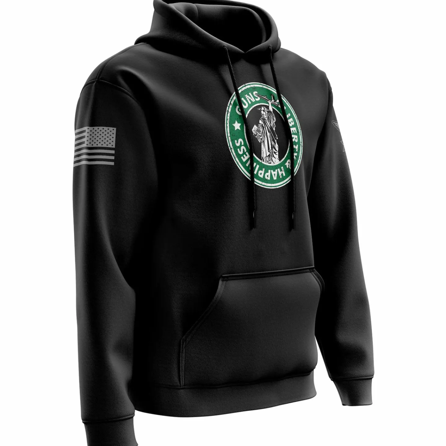 We The People Holsters Guns - Liberty and Happiness Hoodie Black Sale