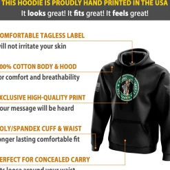 We The People Holsters Guns - Liberty and Happiness Hoodie Black Sale