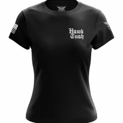We The People Holsters Hawk Tuah Women's Short Sleeve Shirt Black Best