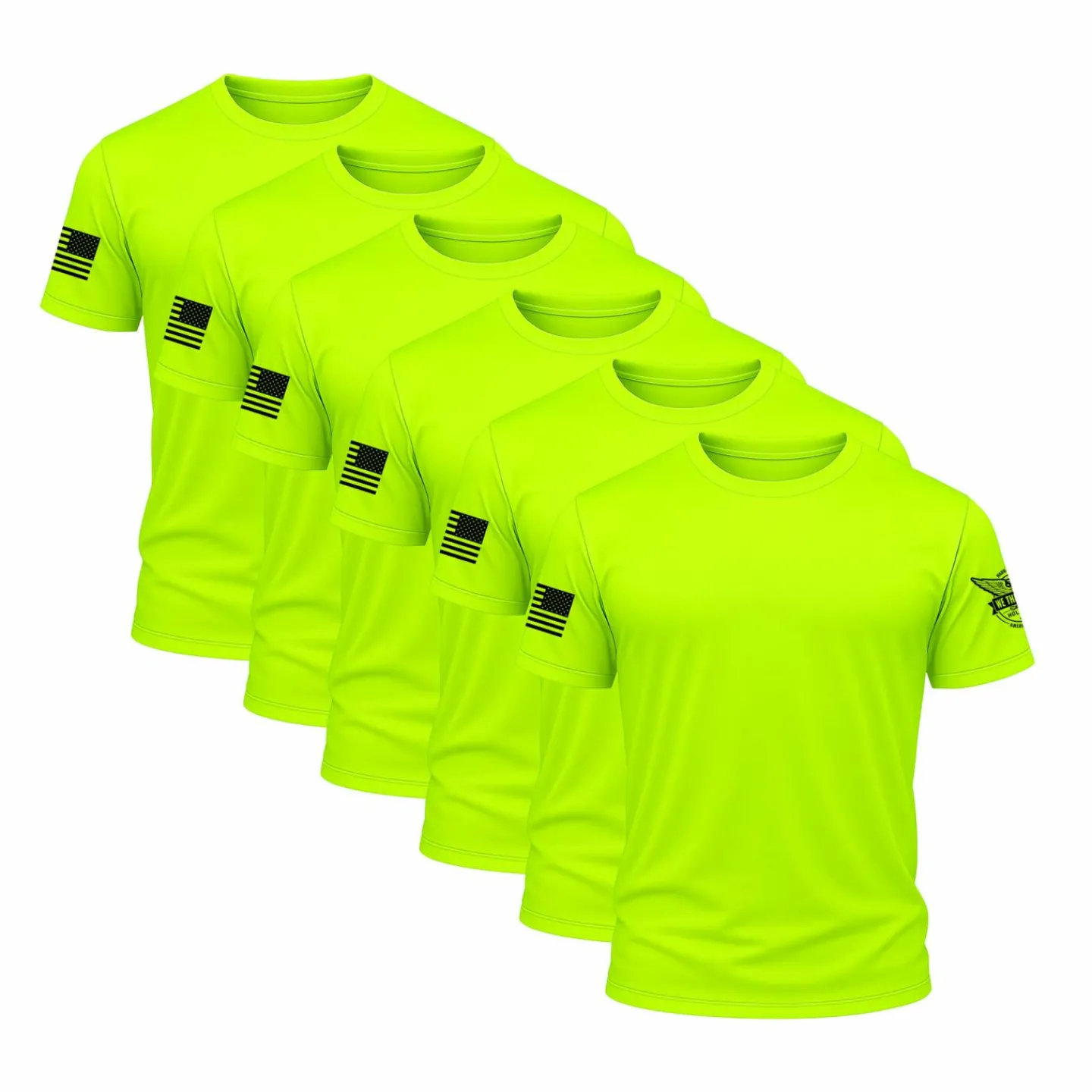 We The People Holsters Performance Shirt Bundle (6 Pack) Hi Vis Yellow Best
