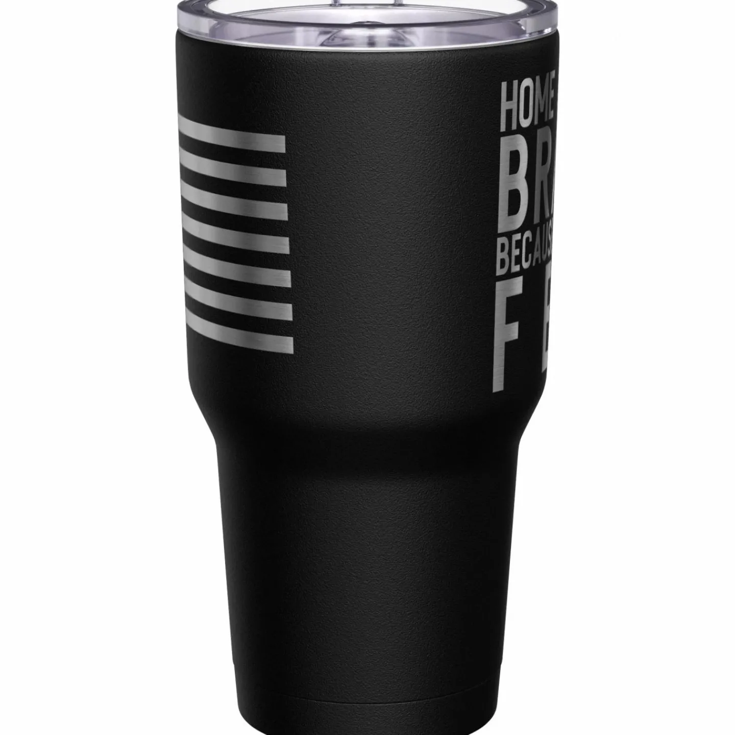 We The People Holsters Home of the Brave + American Flag Stainless Steel Tumbler Hot
