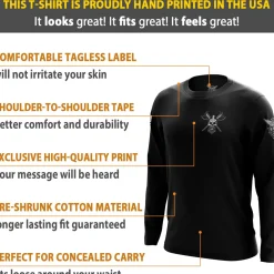 We The People Holsters Honor Before Shame Long Sleeve Shirt Black Online