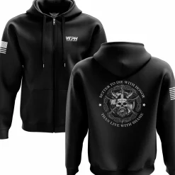 We The People Holsters Honor Before Shame Zip Up Hoodie Black Best