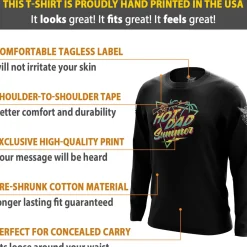 We The People Holsters Hot Dad Summer Long Sleeve Shirt Black Sale