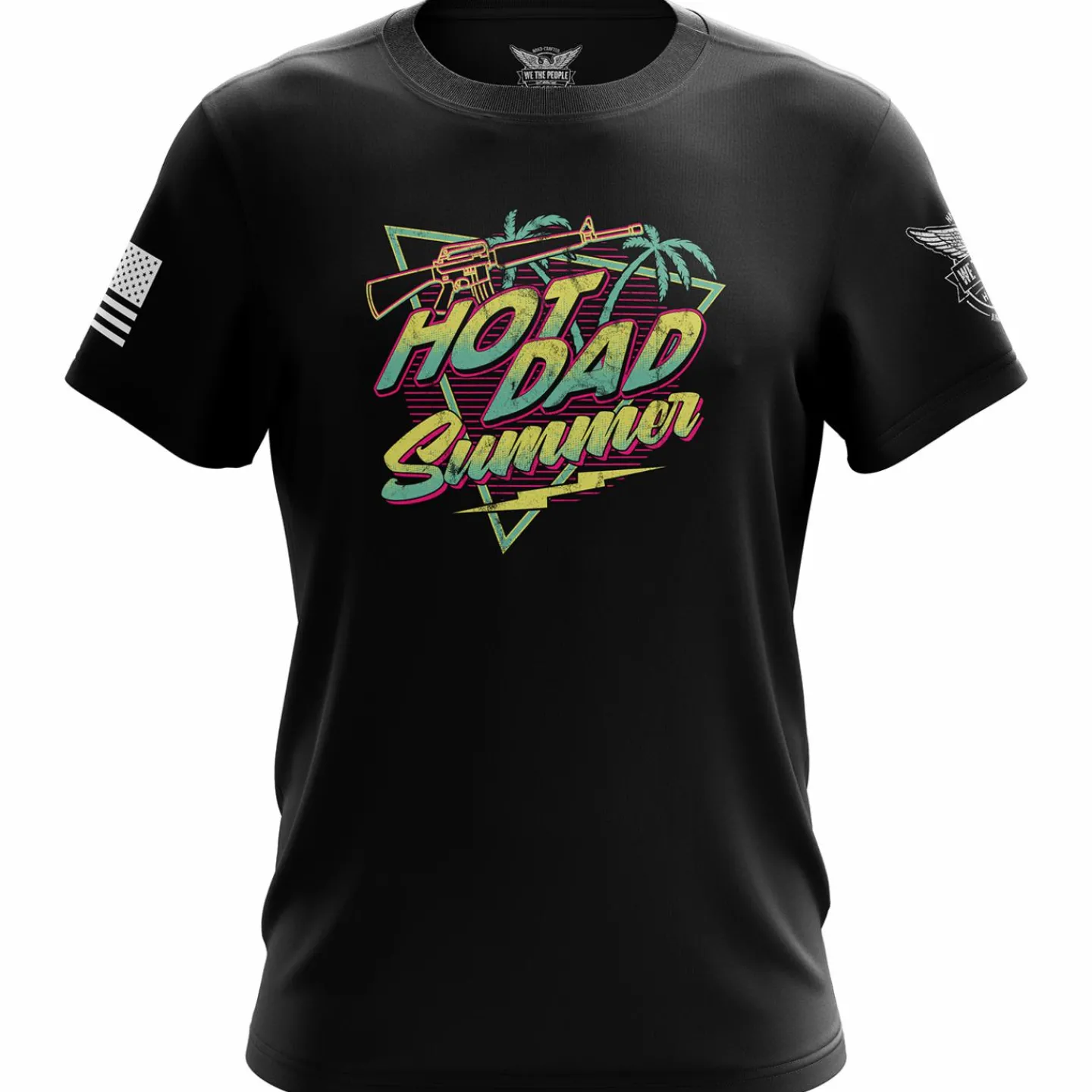 We The People Holsters Hot Dad Summer Short Sleeve Shirt Black Hot