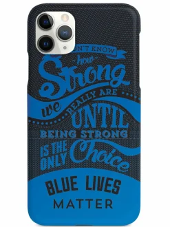 We The People Holsters How Strong - Blue Lives Matter - Black Case Hot