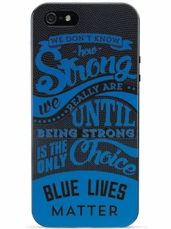 We The People Holsters How Strong - Blue Lives Matter - Black Case Hot