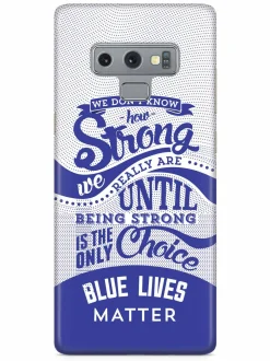 We The People Holsters How Strong - Blue Lives Matter - White Case
