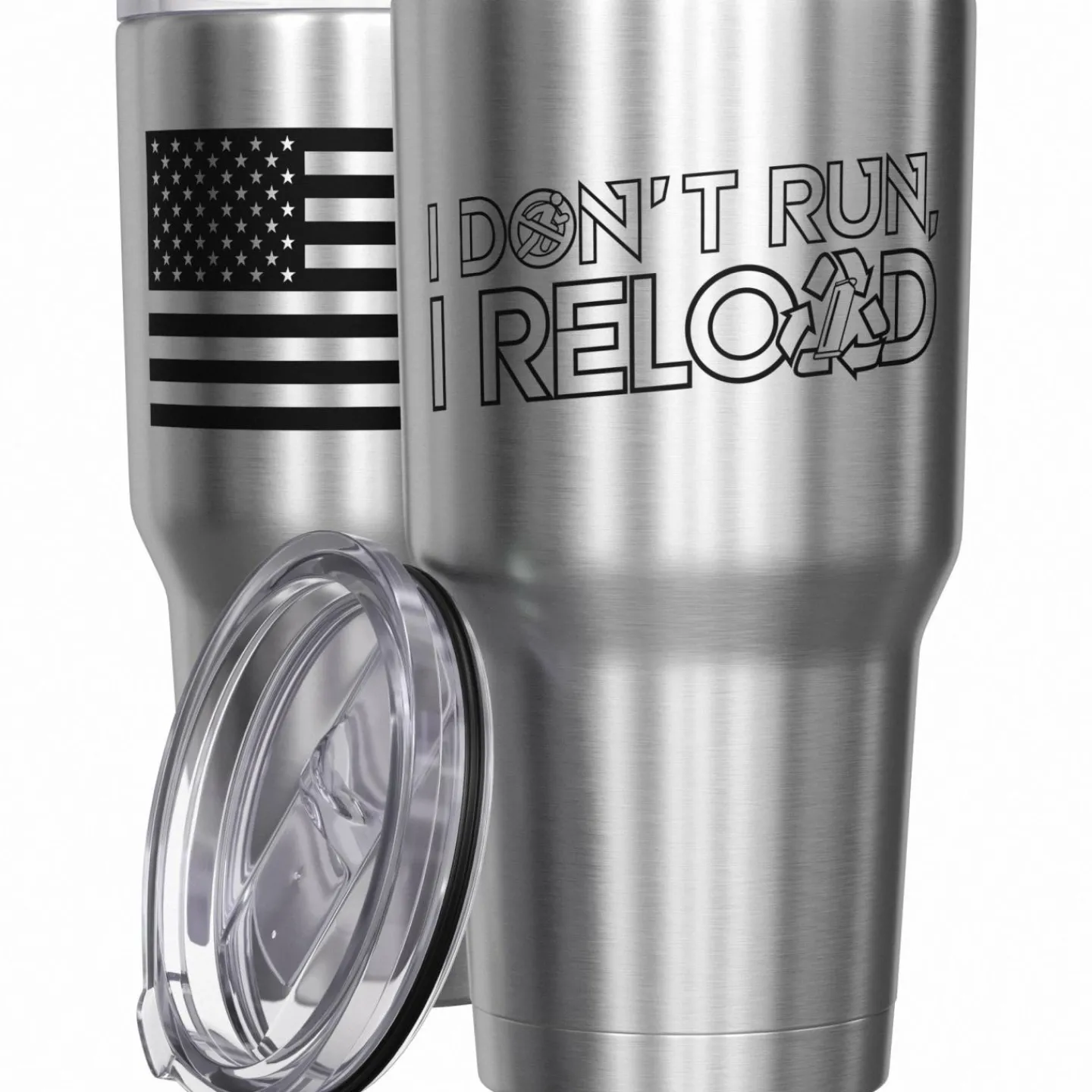 We The People Holsters I Don't Run Stainless Steel Tumbler Online