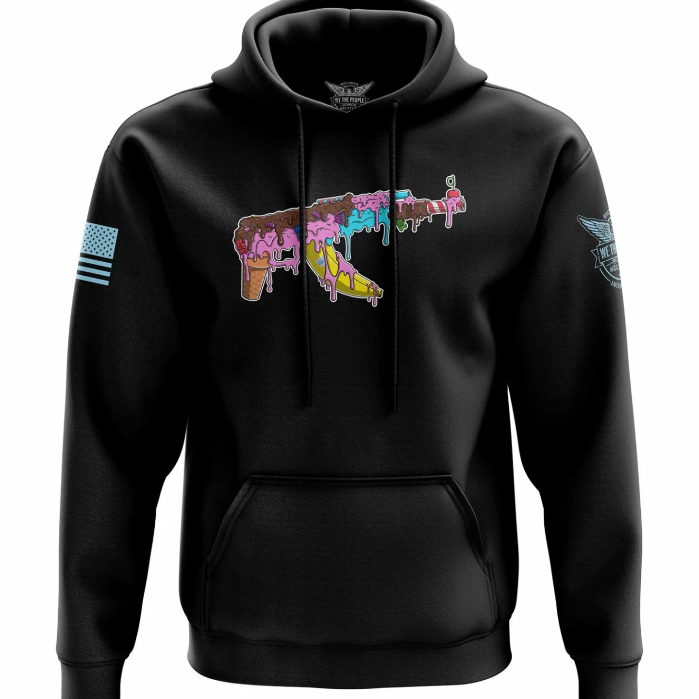 We The People Holsters Ice Cream AK Hoodie Black Clearance