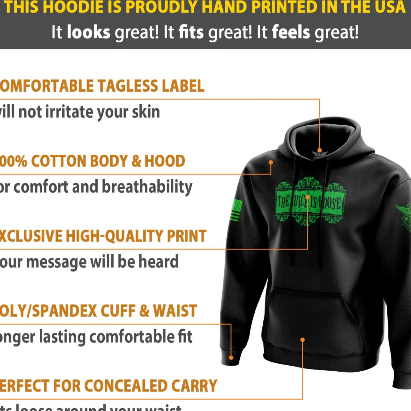 We The People Holsters Juice is Loose Hoodie Black Discount