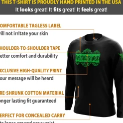 We The People Holsters Juice is Loose Long Sleeve Shirt Black New