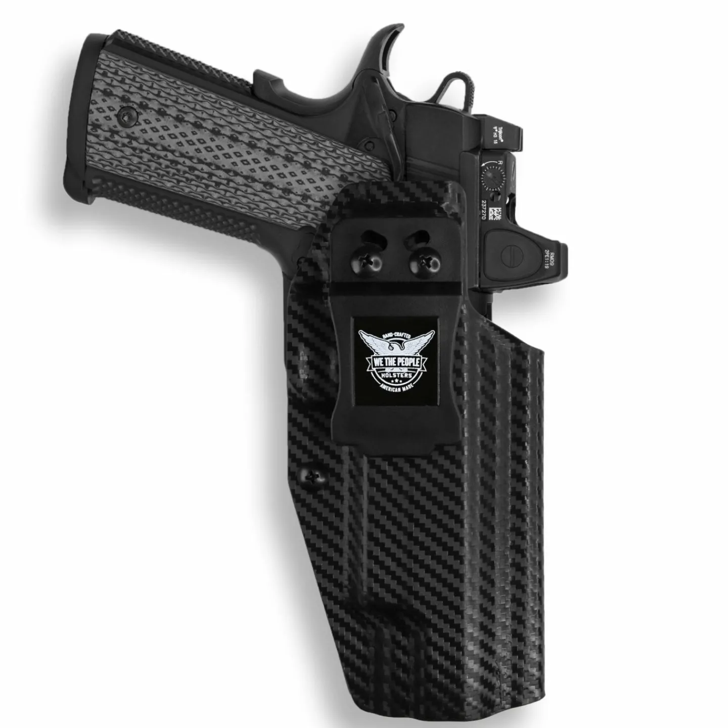 We The People Holsters Kimber 1911 5" 45ACP with Rail Only Red Dot Optic Cut IWB Holster Outlet