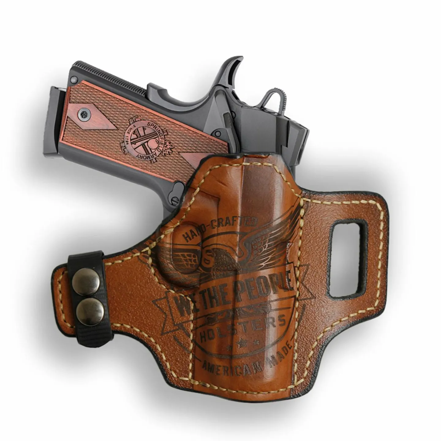 We The People Holsters Kimber 1911 3.25" No Rail Only Independence Leather OWB Holster Sale