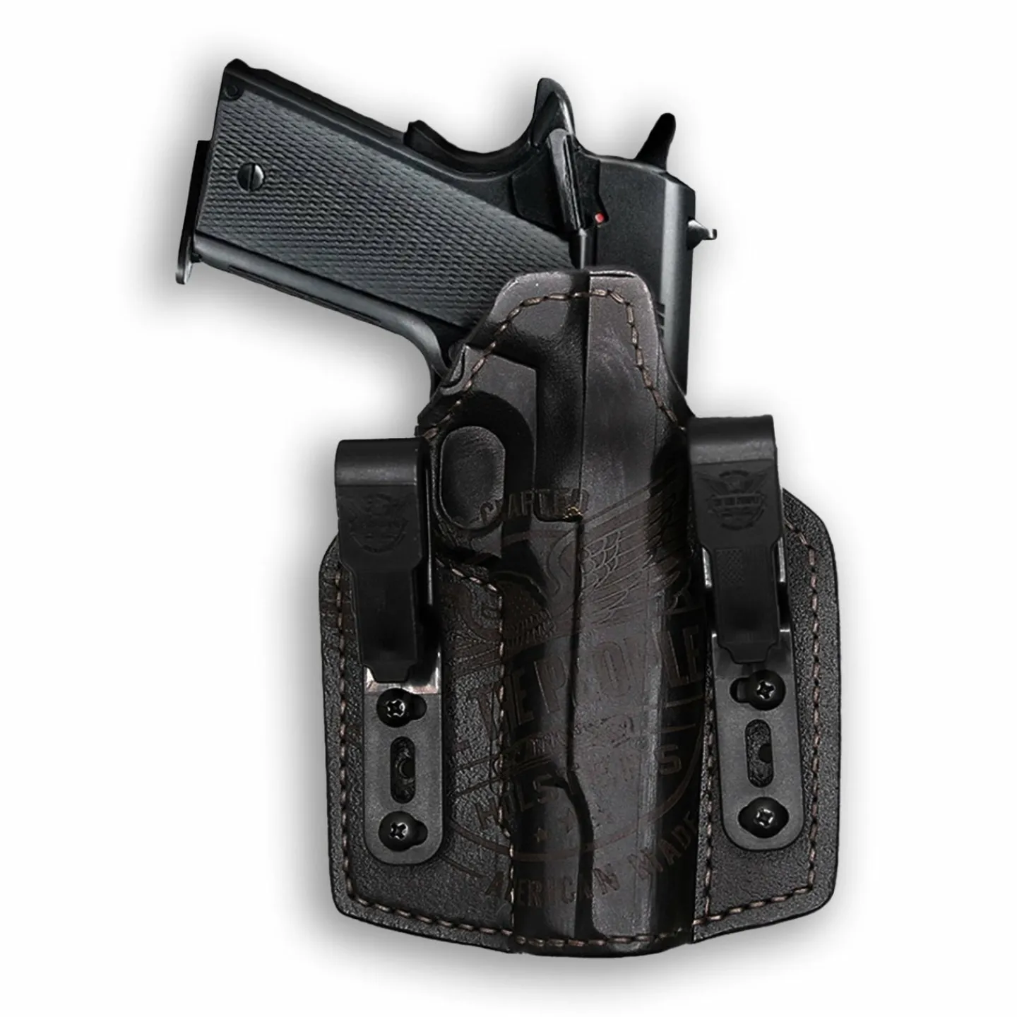 We The People Holsters Kimber 1911 5" No Rail Only Independence Leather IWB Holster Hot