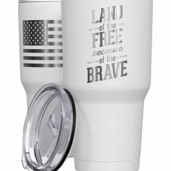 We The People Holsters Land Of The Free Because Of The Brave Stainless Steel Tumbler